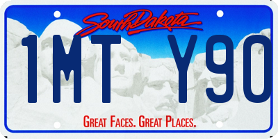 SD license plate 1MTY90