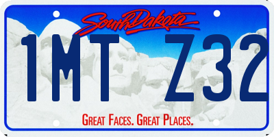 SD license plate 1MTZ32