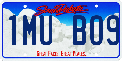 SD license plate 1MUB09
