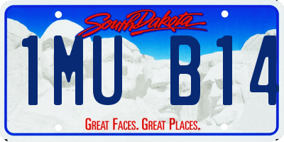 SD license plate 1MUB14