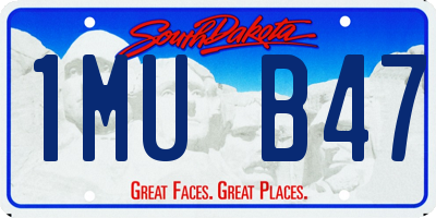 SD license plate 1MUB47