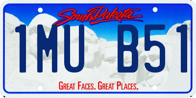 SD license plate 1MUB51