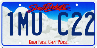 SD license plate 1MUC22