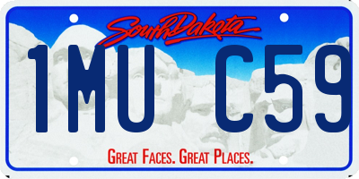 SD license plate 1MUC59