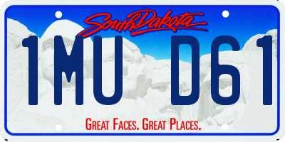 SD license plate 1MUD61
