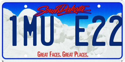 SD license plate 1MUE22