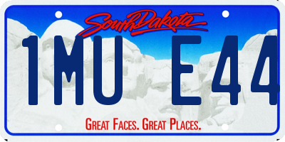 SD license plate 1MUE44