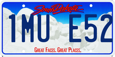 SD license plate 1MUE52