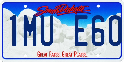 SD license plate 1MUE60