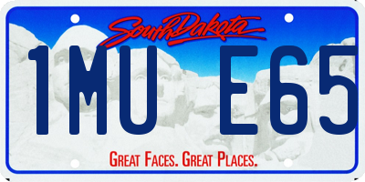 SD license plate 1MUE65