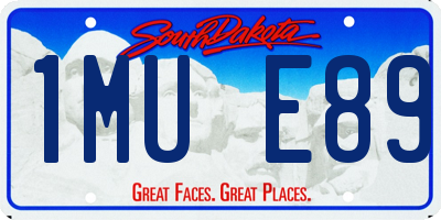 SD license plate 1MUE89