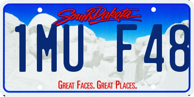 SD license plate 1MUF48