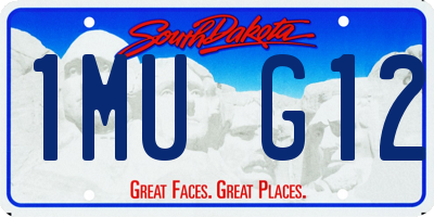 SD license plate 1MUG12