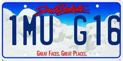 SD license plate 1MUG16
