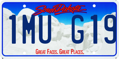 SD license plate 1MUG19