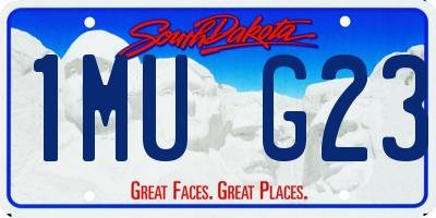 SD license plate 1MUG23