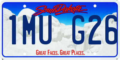 SD license plate 1MUG26