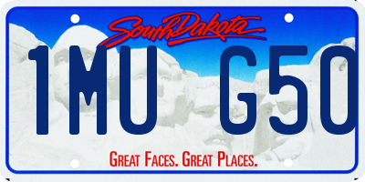 SD license plate 1MUG50