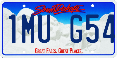 SD license plate 1MUG54