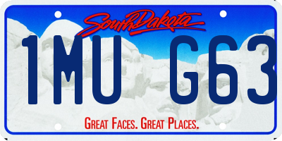 SD license plate 1MUG63