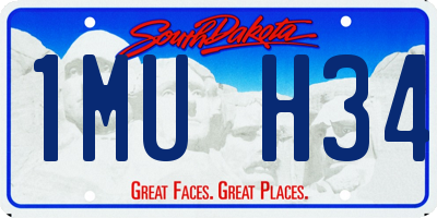 SD license plate 1MUH34
