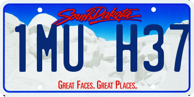 SD license plate 1MUH37