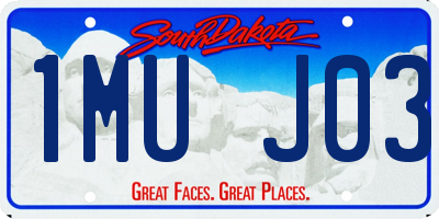 SD license plate 1MUJ03