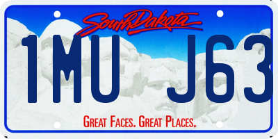 SD license plate 1MUJ63