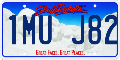 SD license plate 1MUJ82