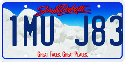 SD license plate 1MUJ83