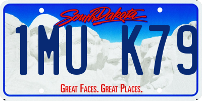 SD license plate 1MUK79