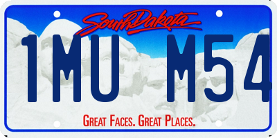 SD license plate 1MUM54