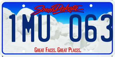 SD license plate 1MUO63