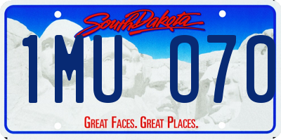 SD license plate 1MUO70