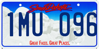 SD license plate 1MUO96