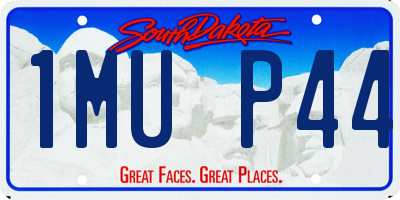 SD license plate 1MUP44