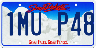 SD license plate 1MUP48