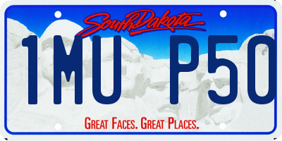 SD license plate 1MUP50