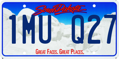 SD license plate 1MUQ27