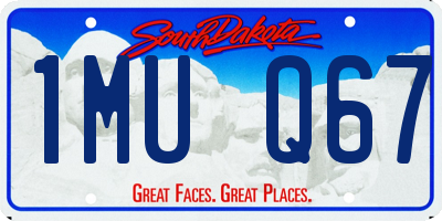 SD license plate 1MUQ67
