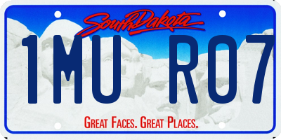 SD license plate 1MUR07