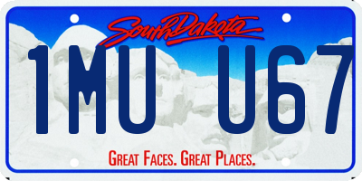 SD license plate 1MUU67