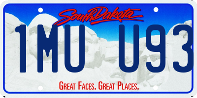 SD license plate 1MUU93