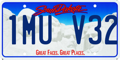 SD license plate 1MUV32