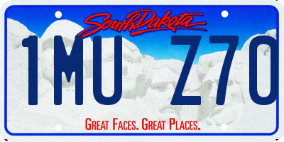 SD license plate 1MUZ70