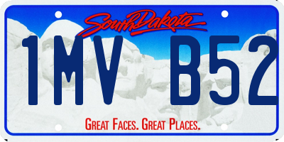 SD license plate 1MVB52