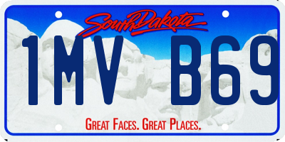 SD license plate 1MVB69
