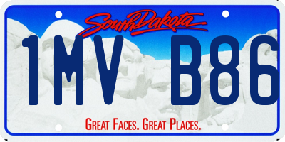SD license plate 1MVB86