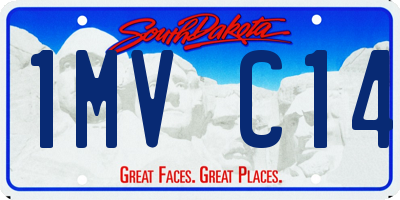 SD license plate 1MVC14