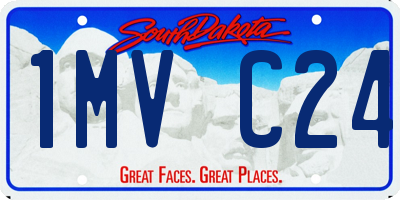 SD license plate 1MVC24